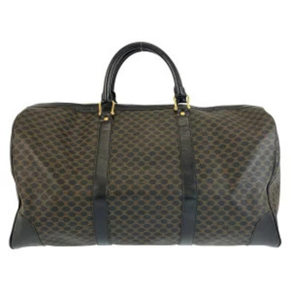 Celine Handbag Macadam brown black Boston bag of Brown Black